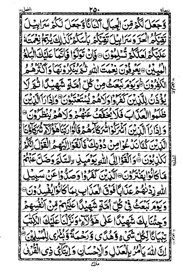 Surah An-Nahl 10